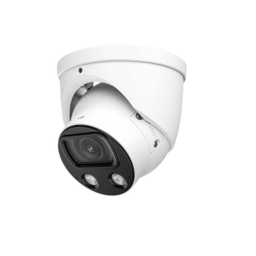 EmpireTech IPC-Color4K-T 4K Full-Color Ultra Low Light 8MP 1/1.2" CMOS Smart AI Starlight Turret IP Camera,Build-in Warm LED, Built-in Mic,Motion Detection,PoE and ePoE,IPC-Color4K-T 3.6mm White|B0BC18KVF7