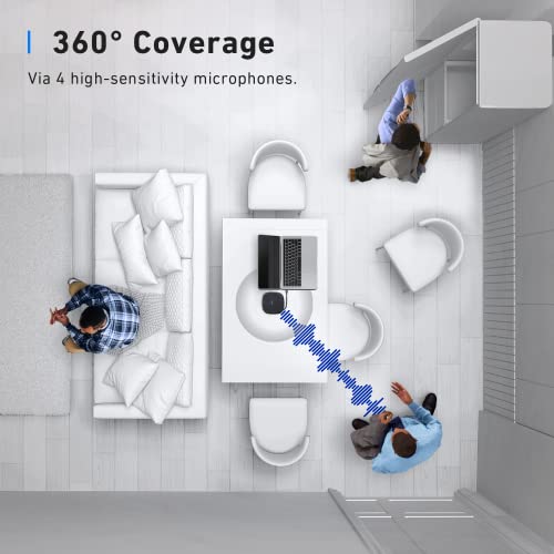 Anker PowerConf S330 USB Speakerphone, Conference Microphone for Home Office, Smart Voice Enhancement, Plug and Play, 360° Voice Coverage, Powerful Sound, Desktop PC Speaker, Online Meetings|B09FJ7LWX4