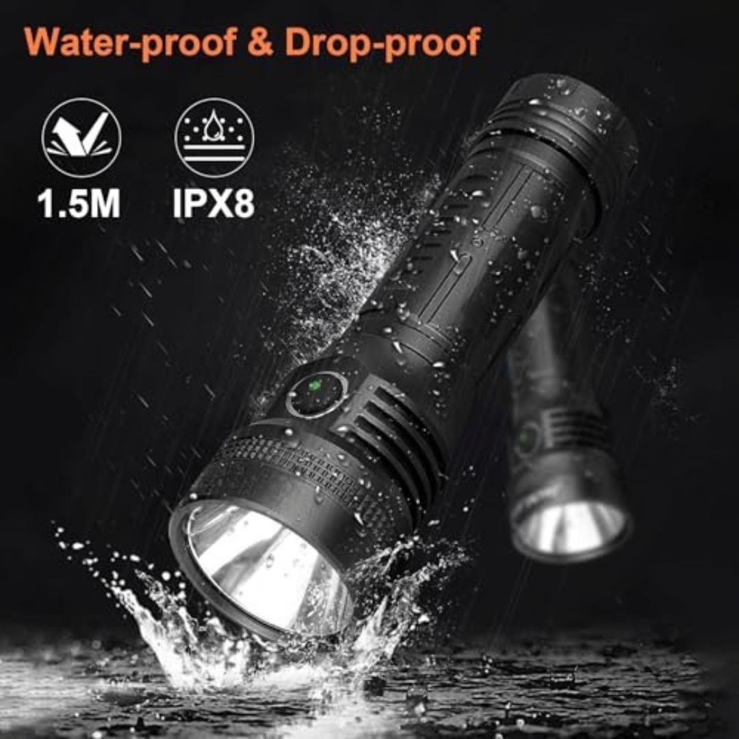 Tactical High Lumen Flashlight (6 Modes / Type-C)